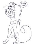  absurd_res anthro canid canine canis cynthiafeline female helluva_boss hi_res loona_(vivzmind) mammal rough_(disambiguation) sketch solo wolf 