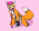  anthro canid canine collar fox genitals girly leash male mammal penis petplay roleplay solo submissive umbreveon 