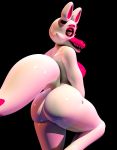  absurd_res animatronic breasts butt canid canine eyebrows eyeshadow female five_nights_at_freddy&#039;s fox funtime_foxy_(fnaf) funtime_foxy_(fnafsl) funtime_foxy_the_cute geometryboymejia half-closed_eyes hi_res looking_back machine makeup mammal narrowed_eyes nipples pink_body pink_inner_ear robot sharp_teeth sister_location smile solo teeth video_games white_body yellow_eyes 