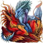  1:1 2020 alpha_channel claws digital_media_(artwork) dragon drerika feathered_dragon feathered_wings feathers fur furred_dragon horn membrane_(anatomy) membranous_wings scales scalie smile spines toes western_dragon wings 