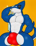  (raptorart) animal_humanoid big_bulge blue_body blue_skin bulge clothing fish fish_humanoid hi_res humanoid mako male marine marine_humanoid muscular muscular_humanoid muscular_male raptorart shark shark_humanoid solo underwear 