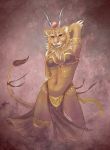  2012 anthro clothing deity egyptian_mythology felid feline female hi_res hybrid khopesh loincloth mammal melee_weapon middle_eastern_mythology mythology nipple_outline sekhmet solo sword theunreal weapon 