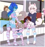  &lt;3 4_toes 5_fingers anthro armwear ass_up balls blue_body blue_clothing blue_ears blue_fur blue_hair blue_tail blush bottomwear butt canid canine canis clothed clothing domestic_dog elias_larra&ntilde;aga_(pluvioskunk) eyebrows fingers footwear fox fur genitals girly grey_body grey_ears grey_fur grey_tail group hair hand_on_butt hi_res looking_down male male/male mammal mephitid multicolored_body multicolored_fur multicolored_hair one_eye_obstructed panties panties_down partially_clothed paws penis pink_clothing pink_ears pomeraninu poods_(poodleman) presenting presenting_balls presenting_hindquarters presenting_penis public re-sublimity-kun skirt skunk socks spots spotted_body spotted_fur spotted_tail toes tongue tongue_out two_tone_body two_tone_fur two_tone_hair two_tone_tail underwear underwear_down white_body white_clothing white_ears white_fur white_hair white_tail 