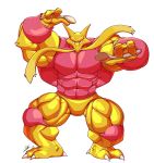  abs alakazam anthro biceps cutlery facial_hair flammars hi_res kitchen_utensils male muscular muscular_anthro muscular_male mustache nintendo pecs pink_body pok&eacute;mon pok&eacute;mon_(species) shiny_pok&eacute;mon solo spoon tools video_games yongdasom 