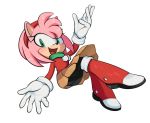  2019 alternate_costume amy_rose anthro biped black_bottomwear black_clothing black_pants boots bottomwear brown_bottomwear brown_clothing brown_skirt clothing digital_media_(artwork) eulipotyphlan female fiinel footwear fur gloves green_eyes green_scarf handwear hedgehog mammal open_mouth open_smile pants pink_body pink_fur red_boots red_clothing red_footwear red_topwear scarf simple_background skirt smile solo sonic_the_hedgehog_(series) topwear white_background winter_clothing 