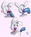  &lt;3 adventure_time anthro blush bodily_fluids cartoon_network cum cum_in_mouth cum_inside cum_on_face disembodied_penis duo fellatio female genital_fluids genitals lagomorph leporid male male/female mammal oral penile penis rabbit saliva sex y5 yiffnotgif 