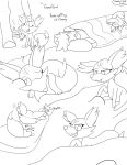  absurd_res bestiality bulge canid canine cinnkin comic duo english_text female fennekin feral fox good_girl hi_res human human_on_feral interspecies male male/female mammal monochrome nintendo pok&eacute;mon pok&eacute;mon_(species) pok&eacute;philia simple_background text video_games 