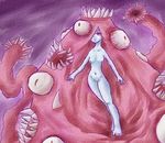  blob breasts deity eternal_darkness eye female mantorok monster multiple_eyes navel nintendo nipples not_furry pale_skin pussy spikes teeth tentacles unknown_artist video_games 