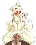  &#332;kami amaterasu bestiality blush deity female feral human interspecies male mammal okami penetration penis plain_background pussy straight sweat unknown_artist vaginal vaginal_penetration video_games white_background 