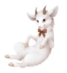  2017 bovid caprine digital_media_(artwork) feral fur goat hi_res male mammal pink_nose reysi simple_background solo white_background white_body white_fur 