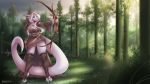  2020 anthro archer arrow bow_(weapon) bunnywhiskerz clothing dragon female forest hi_res open_mouth ranged_weapon signature solo tree weapon 