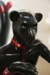  animate_inanimate anthro collar felid hi_res leash living_rubber male mammal pantherine rubber shinard solo 