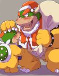  2020 anthro blush bowser bowser_jr. christmas christmas_clothing christmas_headwear clothing costume duo eyes_closed hat headgear headwear hi_res holidays humanoid_hands kemono koopa mario_bros nintendo santa_claus santa_costume santa_hat scalie video_games yoshizaurusu_n young 