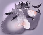  anthro big_breasts big_butt breasts butt curvy_figure female fluffy fur hair humanoid mature_female monster_girl_(genre) overweight pinup pose shark_tail sitting solo thick_thighs vetarix voluptuous 