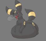  abdominal_bulge black_body black_fur burping eeveelution feral fur male mienvian nintendo open_mouth pok&eacute;mon pok&eacute;mon_(species) red_eyes satisfied solo tongue tongue_out umbreon video_games vore 