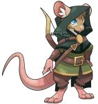  3_toes alpha_channel armor belt blitzdrachin bow claws clothing conditional_dnp hoodie leather mammal medieval murid murine rat rodent semi-anthro toes topwear 