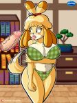  aladeen animal_crossing anthro big_breasts blush bodily_fluids bra breasts canid canine canis clothed clothing disembodied_penis domestic_dog drooling duo erection female fur genitals hair hi_res humanoid_genitalia humanoid_penis isabelle_(animal_crossing) lingerie male male/female mammal nintendo nipple_outline open_mouth panties penis saliva shih_tzu solo_focus standing teeth thick_thighs tongue tongue_out toy_dog underwear vein video_games wide_hips yellow_body yellow_fur 