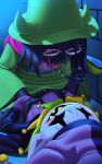  10:16 absurd_res anthro balls barely_visible_balls barely_visible_genitalia barely_visible_penis bovid breath caprine clothing deltarune duo footwear genitals goat green_clothing green_hat green_headwear green_robe hat headgear headwear hi_res humanoid humanoid_on_anthro jevil_(deltarune) katahane3 leg_grab lying male male/male male_penetrated male_penetrating male_penetrating_male mammal on_back open_mouth penetration penis pink_clothing ralsei teeth tongue video_games young 