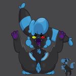  &lt;3 1:1 2020 absurd_res anthro black_eyes blue_hair blue_nose bodily_fluids clitoris digital_media_(artwork) duo eeveelution female fluffy fluffy_cheeks fluffy_hair genital_fluids genitals hair heart_nose hi_res male midnight_drawings midnight_umbreon nintendo open_mouth paws penis penis_shadow pok&eacute;mon pok&eacute;mon_(species) purple_paws purple_tongue pussy pussy_juice red_sclera saliva shiny_pok&eacute;mon simple_background tongue tongue_out umbreon video_games watermark yellow_sclera 