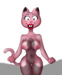  alpha_channel anthro arlene_(garfield) breasts domestic_cat felid feline felis female fur gap_teeth garfield_(series) genitals hi_res juice87 mammal nipples nude open_mouth penis_shadow pink_body pink_fur pussy solo 