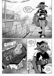  absurd_res anthro beanie capreoline carpetwurm cervid cigarette clothed clothing comic conditional_dnp day detailed_background dialogue english_text female fully_clothed greyscale hair hat headgear headwear hi_res male mammal monochrome outside reindeer rodent sciurid silhouette smoking text webcomic_character 