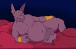  animal_humanoid anthro balls burrserk champa diety domestic_cat dragon_ball dragon_ball_super erection felid feline felis genitals hairless hairless_cat humanoid male male/male mammal nude overweight overweight_male penis simple_background solo sphinx_cat sphynx_(cat) 