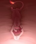  amphibian bed bedroom_eyes cultro female fire furniture hair hi_res mythological_salamander mythology narrowed_eyes nude red_hair salamander_(amphibian) sambal seductive smile solo 