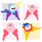 &lt;3 absurd_res ambiguous_gender bandana_waddle_dee bandanna blush cape clothing cyanu featureless_hands feet gloves group handwear hi_res humanoid_feet kerchief kirby_(character) kirby_(series) legwear mask melee_weapon meta_knight nintendo not_furry polearm shoulder_pads simple_background smile spear stockings sword sword_pointing thick_thighs thigh_highs video_games waddle_dee waddling_head weapon 