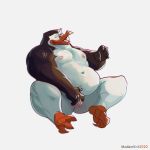  andromorph anthro avian bird bodily_fluids dreamworks fingering genital_fluids hi_res intersex looking_pleasured madagascar_(series) masturbation moaning_in_pleasure modern_bird musclegut muscular overweight penguin pussy_juice sitting skipper solo solo_focus the_penguins_of_madagascar thick_thighs vaginal vaginal_fingering 