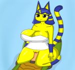  2020 absurd_res animal_crossing anime ankha_(animal_crossing) anthro armor big_breasts blue_body blue_fur blue_hair breasts clothing cowgirl_position demongirl_demoness digital_drawing_(artwork) digital_media_(artwork) domestic_cat doom_(series) doom_guy duo felid feline felis female female_on_top female_penetrated fur genitals grey_eyes hair hi_res human human_on_anthro id_software interspecies male male/female male_on_bottom male_penetrating male_penetrating_female mammal multicolored_body multicolored_fur nintendo on_bottom on_top penetration pussy sex shirt thick_thighs topwear vaginal vaginal_penetration video_games wide_hips yellow_body yellow_fur 