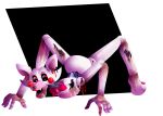  2015 all_fours alpha_channel animatronic anthro blood bodily_fluids bow_tie canid canine canis e-c98 five_nights_at_freddy&#039;s five_nights_at_freddy&#039;s_2 fox heterochromia lipstick long_legs machine makeup male mammal mangle_(fnaf) multicolored_body nightmare_fuel open_mouth red_cheeks robot sharp_teeth solo teeth video_games watermark what what_has_science_done where_is_your_god_now white_body why wire 