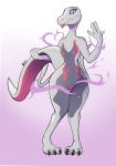  female feral hi_res looking_at_viewer narley nintendo nude pinup pok&eacute;mon pok&eacute;mon_(species) pose salazzle shiny_pok&eacute;mon simple_background smile solo tongue tongue_out video_games 