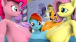  16:9 3d_(artwork) anthro anthrofied applejack_(mlp) big_breasts breasts cm26 digital_media_(artwork) equid equine female fluttershy_(mlp) friendship_is_magic group hasbro hi_res horn mammal my_little_pony nipples nude partially_submerged pinkie_pie_(mlp) rainbow_dash_(mlp) rarity_(mlp) twilight_sparkle_(mlp) unicorn water widescreen 