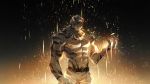  abs arknights belt blue_eyes claws clothed clothing felid fur hair male mammal mosilll mountain_(arknights) muscular muscular_male nipples pantherine pecs scar solo striped_body striped_fur stripes tiger topless white_body white_fur 