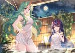  2girls gejigejier onsen towel water 