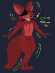  3:4 animatronic anthro canid canine corvusthefox dancing digital_drawing_(artwork) digital_media_(artwork) eye_patch eyewear five_nights_at_freddy&#039;s fox foxy_(fnaf) fur happy hi_res machine male mammal motion_lines musical_note one_eye_closed open_mouth red_body red_fur robot solo teeth tongue video_games 