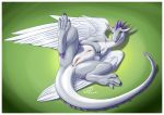  anus clb dragon female feral genitals lying on_back presenting presenting_pussy pussy solo spread_legs spreading wings 