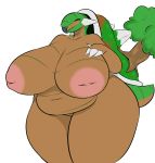  absurd_res anthro belly big_belly big_breasts big_butt breasts butt curvy_figure female hand_on_breast hi_res huge_breasts huge_butt inverted_nipples mature_female navel nintendo nipples overweight overweight_anthro overweight_female plantedpot pok&eacute;mon pok&eacute;mon_(species) smile solo solo_focus thick_thighs torterra video_games voluptuous wide_hips 