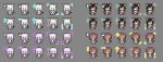  4girls ? animal_ears black_hair blue_eyes brown_eyes brown_hair cat_ears cat_girl cursor dog_ears dog_girl hololive hololive_gamers inugami_korone morinaga_kokoa multicolored_hair multiple_girls nekomata_okayu one_eye_closed ookami_mio pixel_art purple_eyes purple_hair red_hair shirakami_fubuki streaked_hair tail white_hair wolf_ears wolf_girl 