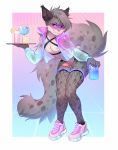  2020 5_fingers absurd_res anthro clothing digital_media_(artwork) eyebrows eyelashes felid feline fingers footwear fumiko fur genitals grey_body grey_fur grey_hair hair hi_res male mammal penis shoes smile solo standing 