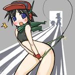  blush caught cave_story clothed clothing crossdressing curly_brace female kanpachi lagomorph machine male mammal mechanical mimiga open_mouth panties quote quote_(cave_story) robot scarf shadow simple_background skimpy underwear unknown_artist video_games 