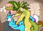  absurd_res ananafruit anthro bodily_fluids canid canine cum cum_inside duo fox genital_fluids hi_res kaji_inariyoki male male/male mammal pineapple_dragon 