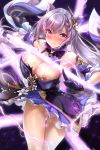  armor breasts genshin_impact keqing nipples no_bra nopan pussy rei_kun sword uncensored 