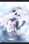  beth breasts eyes_closed female fur giant_panda hair hi_res long_hair mammal markings nipples nude outside river rock smile snow ursid water 