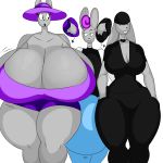  1:1 anthro big_breasts big_bulge bra breasts bulge clothing corona_cummins_(thechavicgerman) daughter denizen1414 female goth groping_butt hi_res huge_breasts huge_bulge huge_thighs hyper hyper_breasts hyper_bulge incest_(lore) lagomorph leporid lottie_cummins_(thechavicgerman) male mammal mother mother_and_child mother_and_daughter mother_and_son parent parent_and_child rabbit sebastian_cummins_(thechavicgerman) son sports_bra sun_hat thick_thighs underwear 