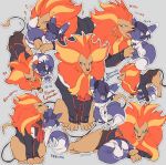  adjusting_scarf animalization augustine_sycamore black_hair black_jacket buttons closed_mouth clothed_pokemon commentary_request face_licking fur-trimmed_jacket fur_trim gen_6_pokemon grey_background hand_in_pocket heart jacket kusuribe labcoat licking looking_at_another lysandre_(pokemon) meowstic meowstic_(male) no_humans orange_scarf outline pokemon pokemon_(creature) pyroar pyroar_(male) scarf simple_background sleepy smile standing translation_request zzz 