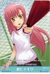  :d baseball_bat fence ha-ru hair_ornament hairpin hayate_no_gotoku! katsura_hinagiku long_hair open_mouth phonecard pink_hair smile solo v-shaped_eyebrows yellow_eyes 