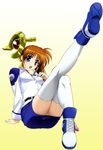  fixed mahou_shoujo_lyrical_nanoha mahou_shoujo_lyrical_nanoha_strikers okuda_yasuhiro pantsu takamachi_nanoha thigh-highs uniform 