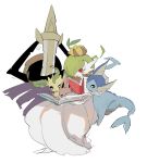  1girl :3 aegislash apios1 arms_behind_back bangs black_eyes black_sclera blush bob_cut book brown_sclera closed_eyes closed_mouth colored_skin commentary_request eevee flat_chest from_behind full_body gardevoir gen_1_pokemon gen_2_pokemon gen_3_pokemon gen_4_pokemon gen_6_pokemon green_hair hair_over_one_eye happy highres invisible_chair leafeon looking_down mega_gardevoir mega_pokemon on_head open_book open_mouth pokemon pokemon_(creature) pokemon_on_head reading red_eyes shield short_hair simple_background sitting sketch smile sunkern sword vaporeon weapon white_background white_eyes white_skin 