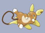  4:3 alolan_raichu anus arm_support female feral genitals leaning_on_elbow lying lying_on_tail mammal nintendo obscenecanary on_side paws pok&eacute;mon pok&eacute;mon_(species) presenting presenting_pussy pussy regional_form_(pok&eacute;mon) rodent simple_background solo spread_legs spreading video_games yellow_cheeks yellow_ears 